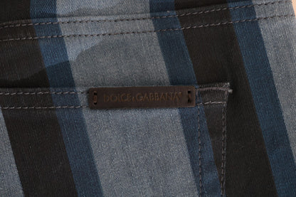 Приталені джинси Dolce &amp; Gabbana Chic у синю смужку
