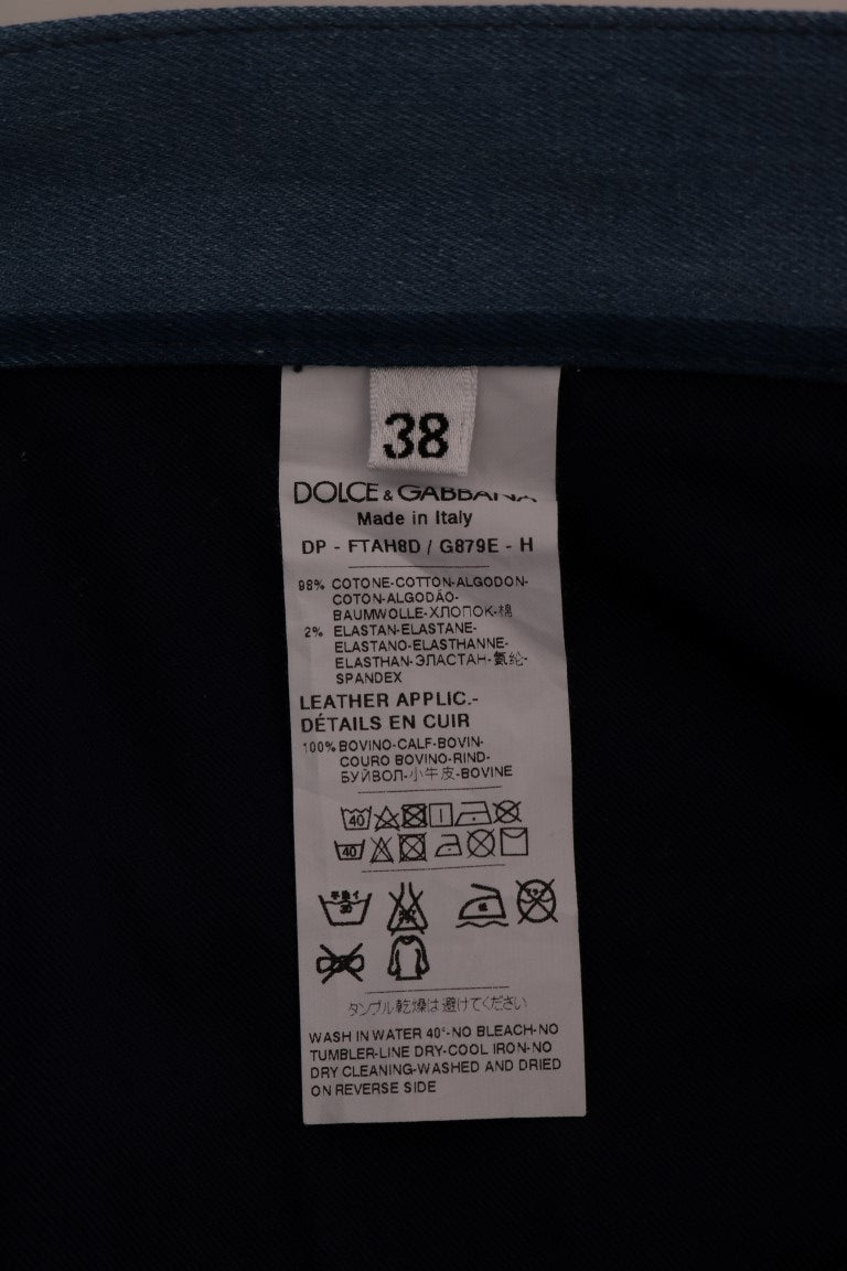 Приталені джинси Dolce &amp; Gabbana Chic у синю смужку