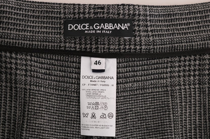 Елегантні сірі вовняні капрі в клітинку Dolce &amp; Gabbana