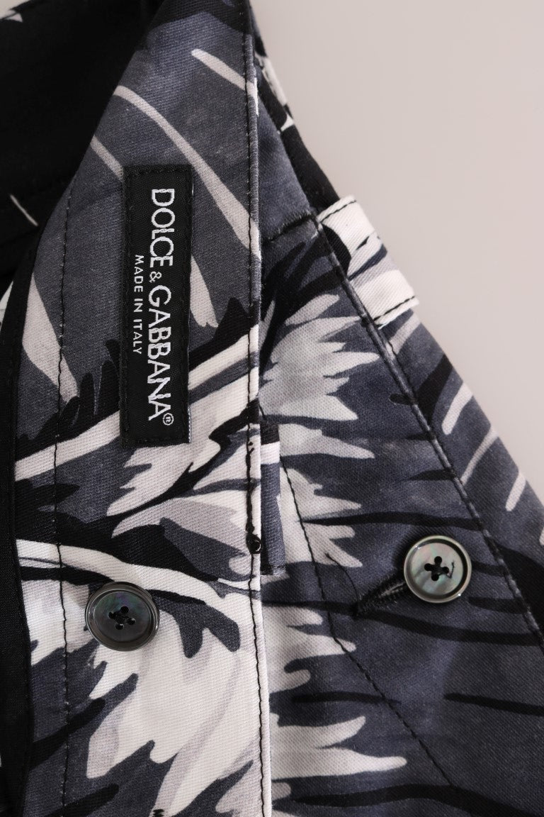 Елегантні повсякденні штани-капрі Dolce &amp; Gabbana з принтом бананового листя