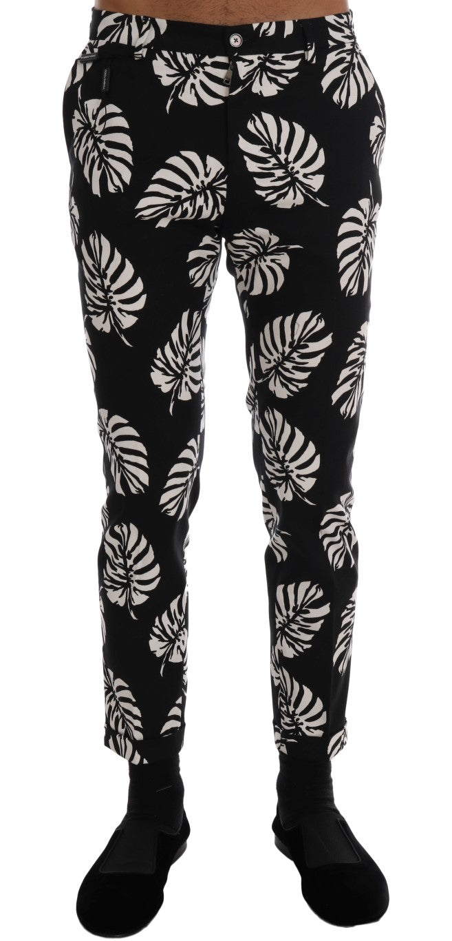Штани Dolce &amp; Gabbana Slim Fit з принтом до щиколотки