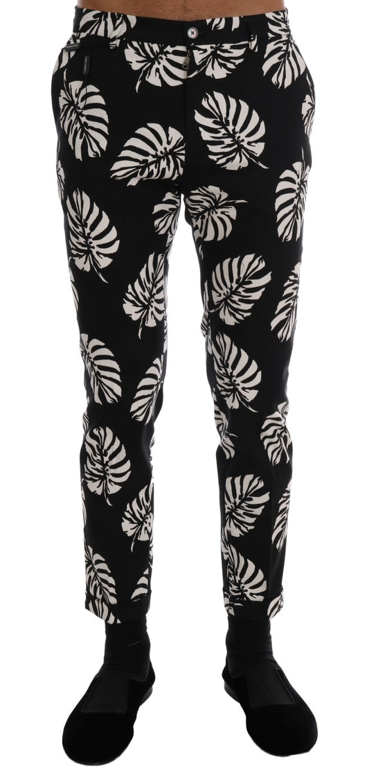 Штани Dolce &amp; Gabbana Slim Fit з принтом до щиколотки