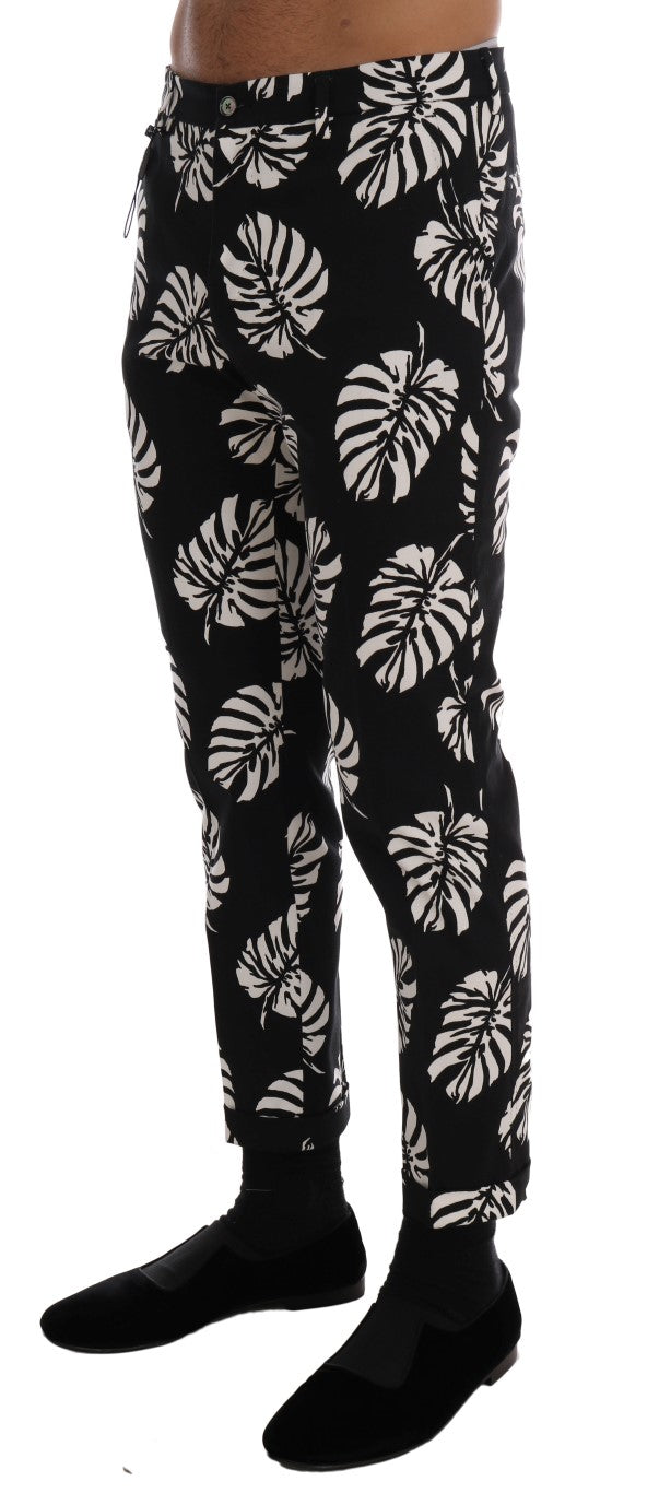 Штани Dolce &amp; Gabbana Slim Fit з принтом до щиколотки