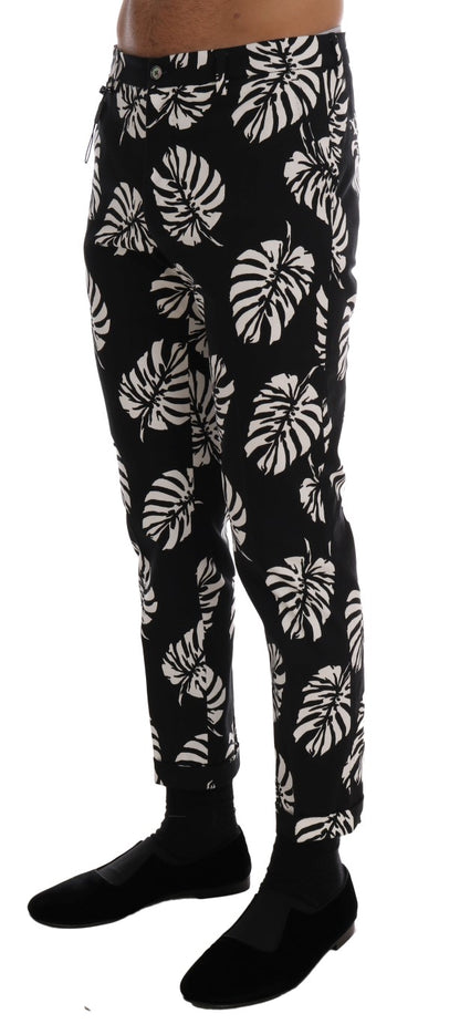Штани Dolce &amp; Gabbana Slim Fit з принтом до щиколотки