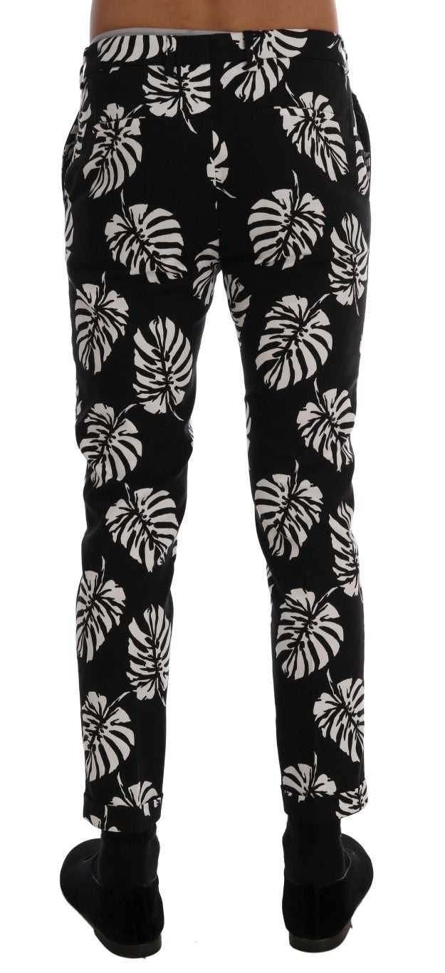 Штани Dolce &amp; Gabbana Slim Fit з принтом до щиколотки