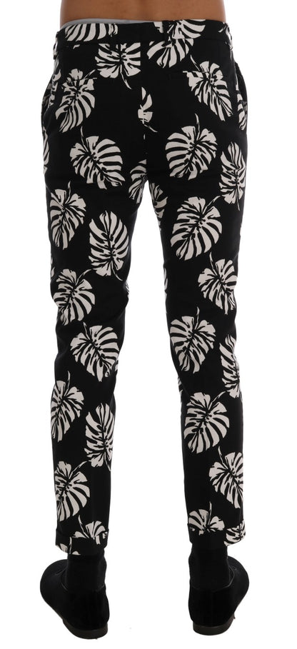 Штани Dolce &amp; Gabbana Slim Fit з принтом до щиколотки