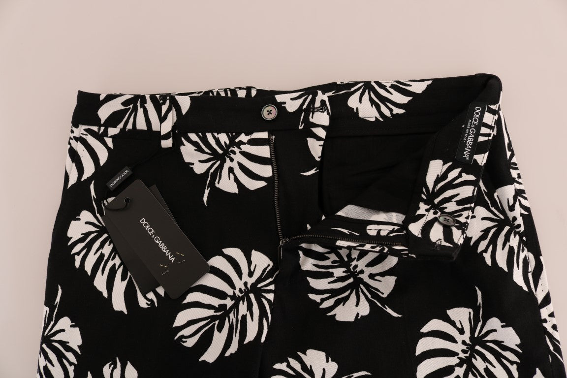 Штани Dolce &amp; Gabbana Slim Fit з принтом до щиколотки
