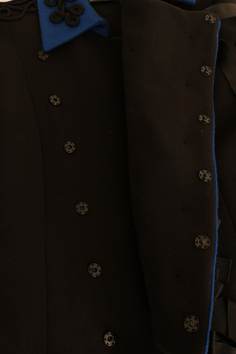 Чорно-синій короткий тренч Dolce &amp; Gabbana Chic