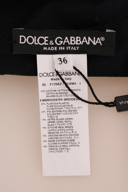 Пальто Dolce &amp; Gabbana Enchanted Blue Crystal з вишивкою