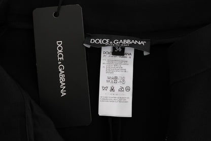 Розкішні чорні капрі Dolce &amp; Gabbana з рожевими смужками з боків