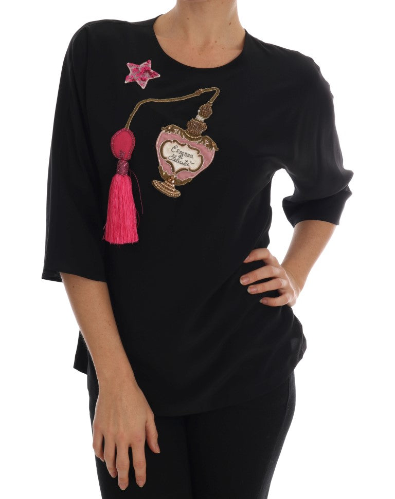 Вишита шовкова блуза Dolce &amp; Gabbana Fairyle