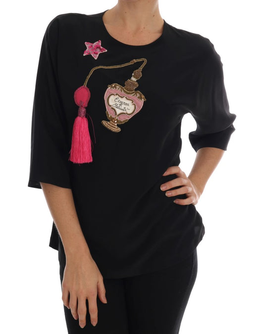 Вишита шовкова блуза Dolce &amp; Gabbana Fairyle