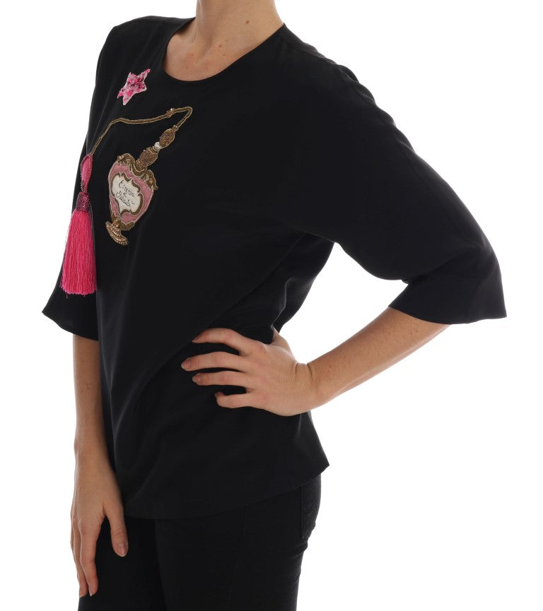 Вишита шовкова блуза Dolce &amp; Gabbana Fairyle