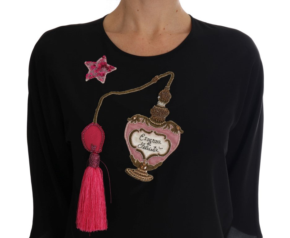 Вишита шовкова блуза Dolce &amp; Gabbana Fairyle