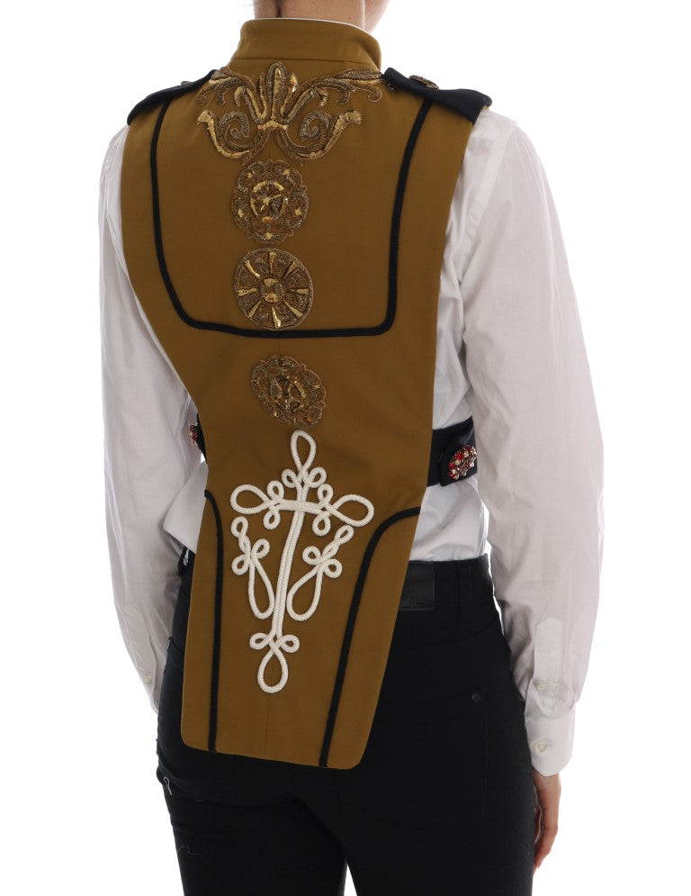 Жилет Dolce &amp; Gabbana Runway Embellished Crystal Cross