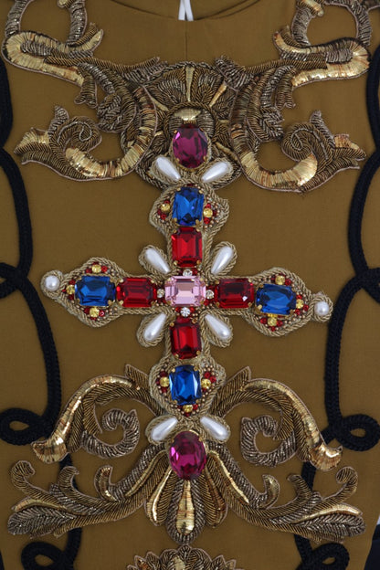 Жилет Dolce &amp; Gabbana Runway Embellished Crystal Cross