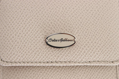 Витончений білий шкіряний чохол для презервативів Dolce &amp; Gabbana