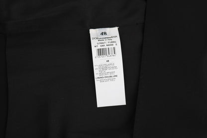 Елегантний приталений офіційний жилет Dolce &amp; Gabbana чорного кольору