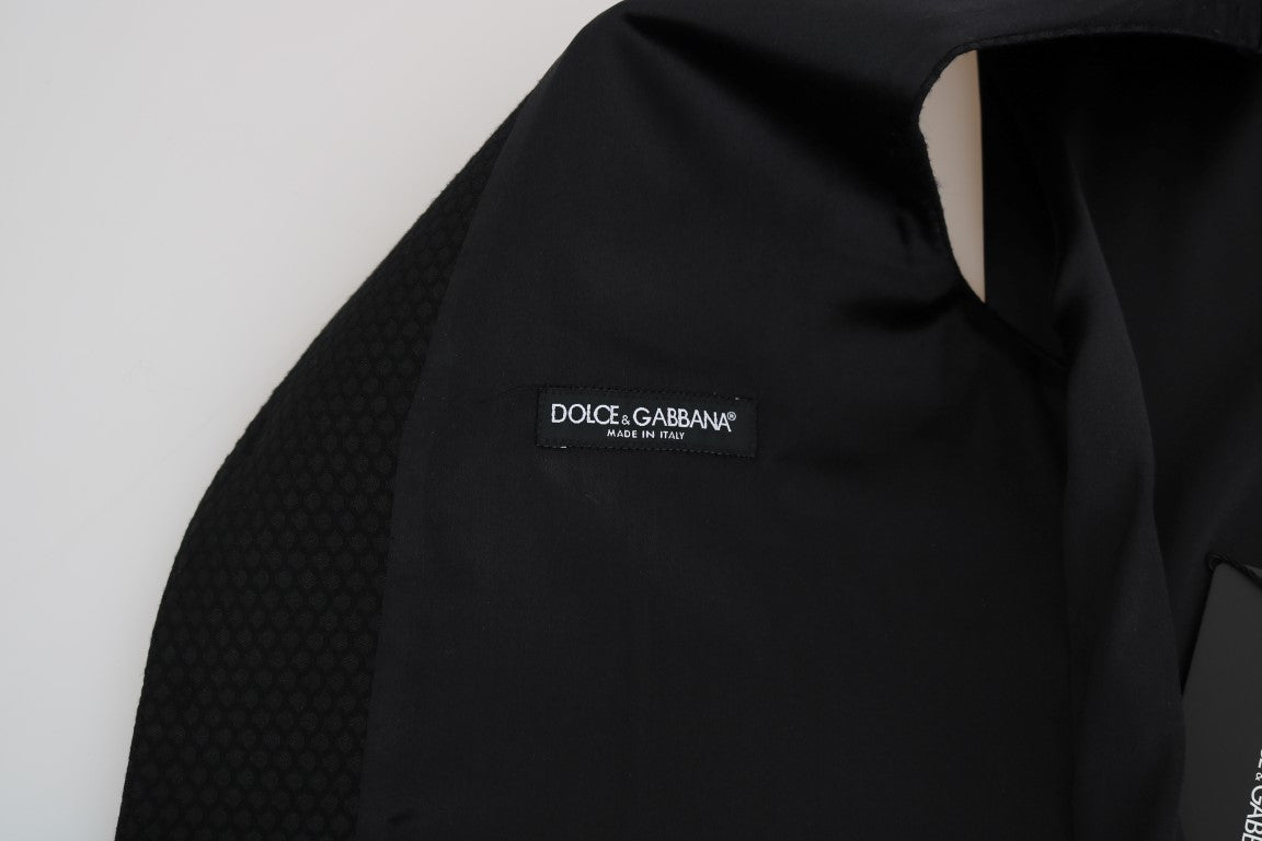 Елегантний чорний платтяний жилет Dolce &amp; Gabbana в горошок