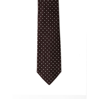 Коричневі шовкові краватки та метелик Emporio Armani