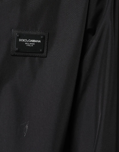 Чоловіча куртка Dolce &amp; Gabbana з капюшоном і повним застібкою з поліестеру
