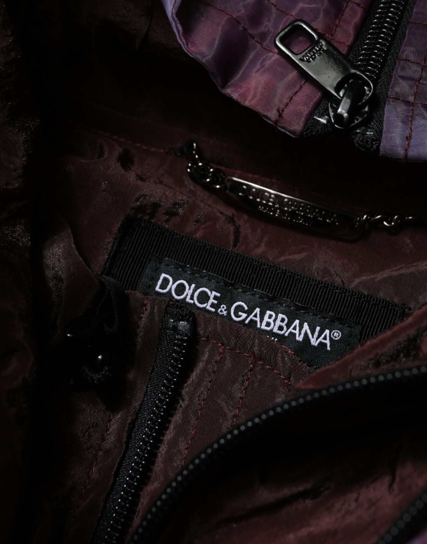 Чоловіча куртка-блузон Dolce &amp; Gabbana з камуфляжним пурпуром і капюшоном