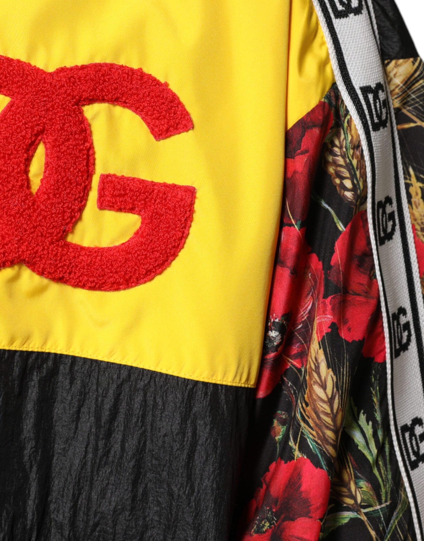 Багатобарвний чоловічий светр Dolce &amp; Gabbana у стилі печворк із повною блискавкою