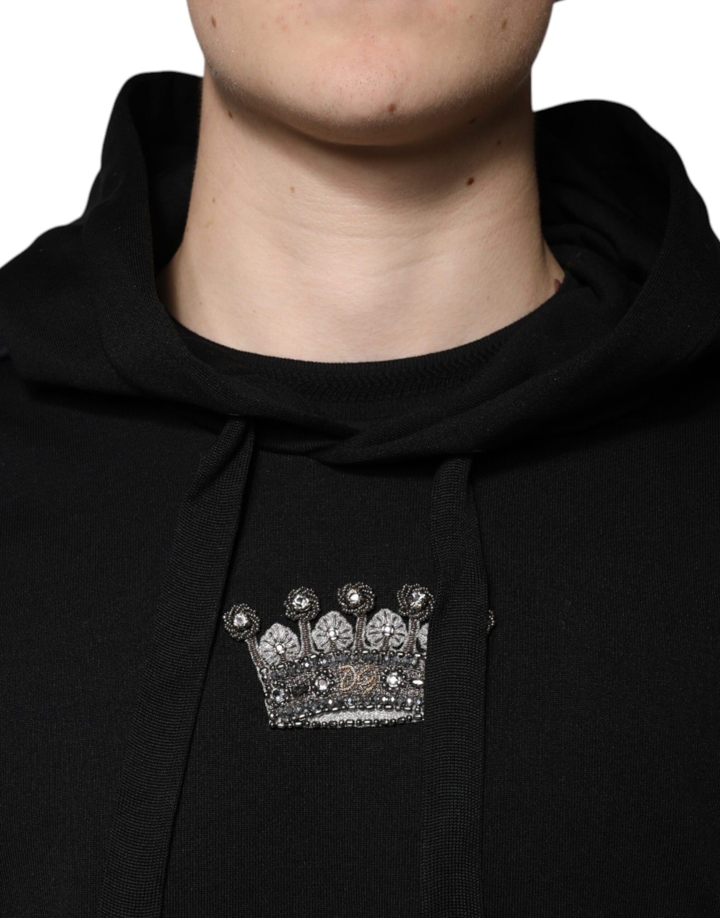 Бавовняна толстовка з капюшоном Dolce &amp; Gabbana Black Crown
