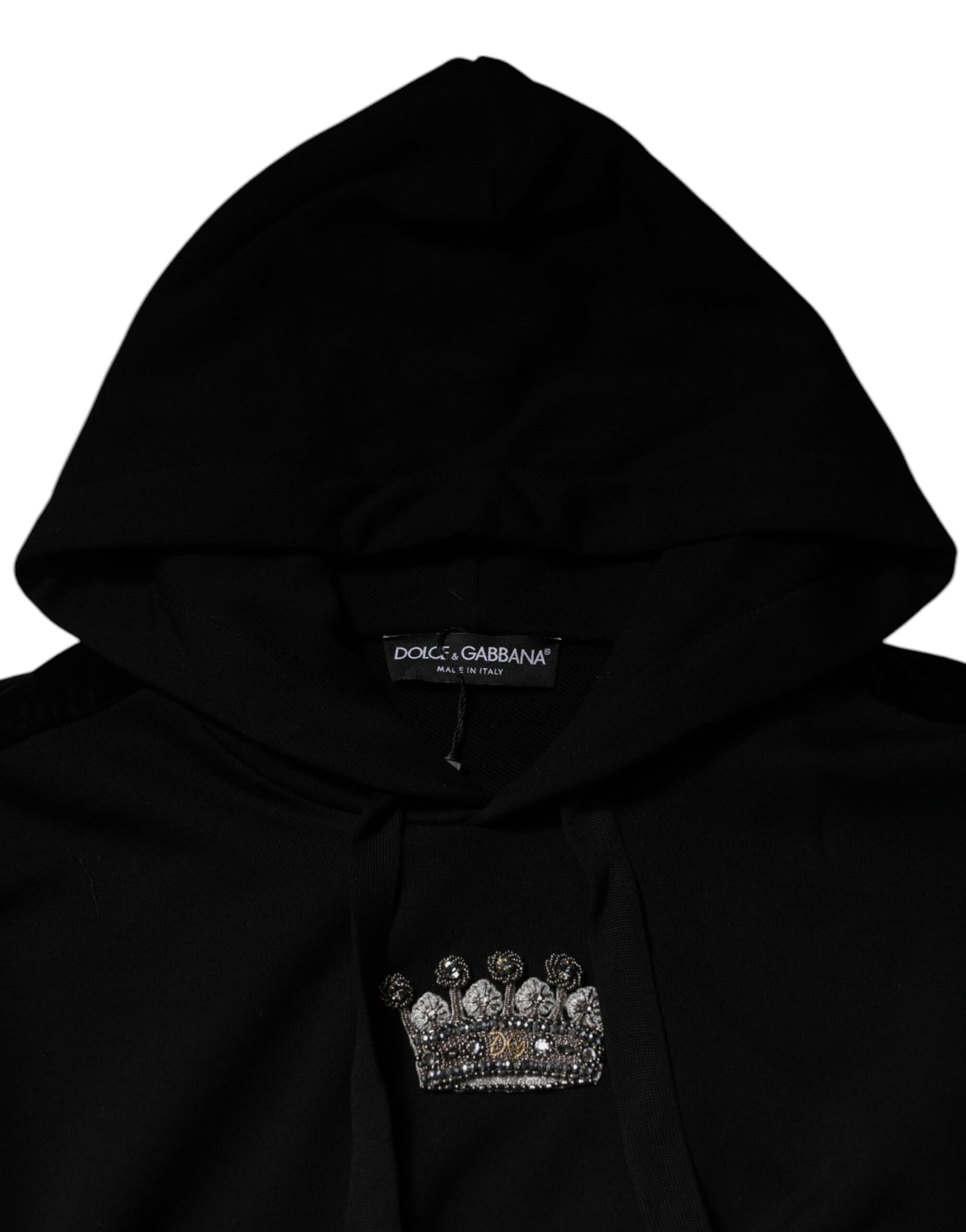 Бавовняна толстовка з капюшоном Dolce &amp; Gabbana Black Crown