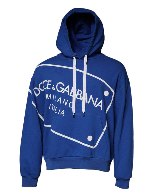 Світшот з капюшоном і синім логотипом Dolce &amp; Gabbana