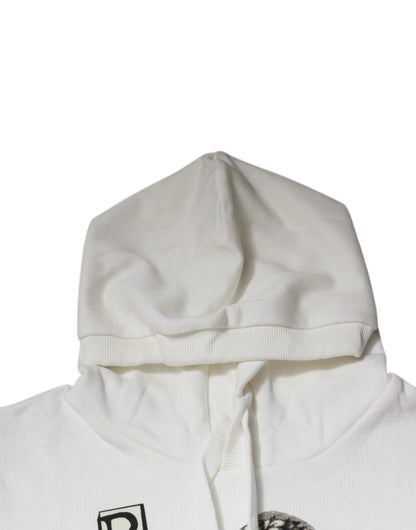 Бавовняний пуловер з капюшоном Dolce &amp; Gabbana White Caesar