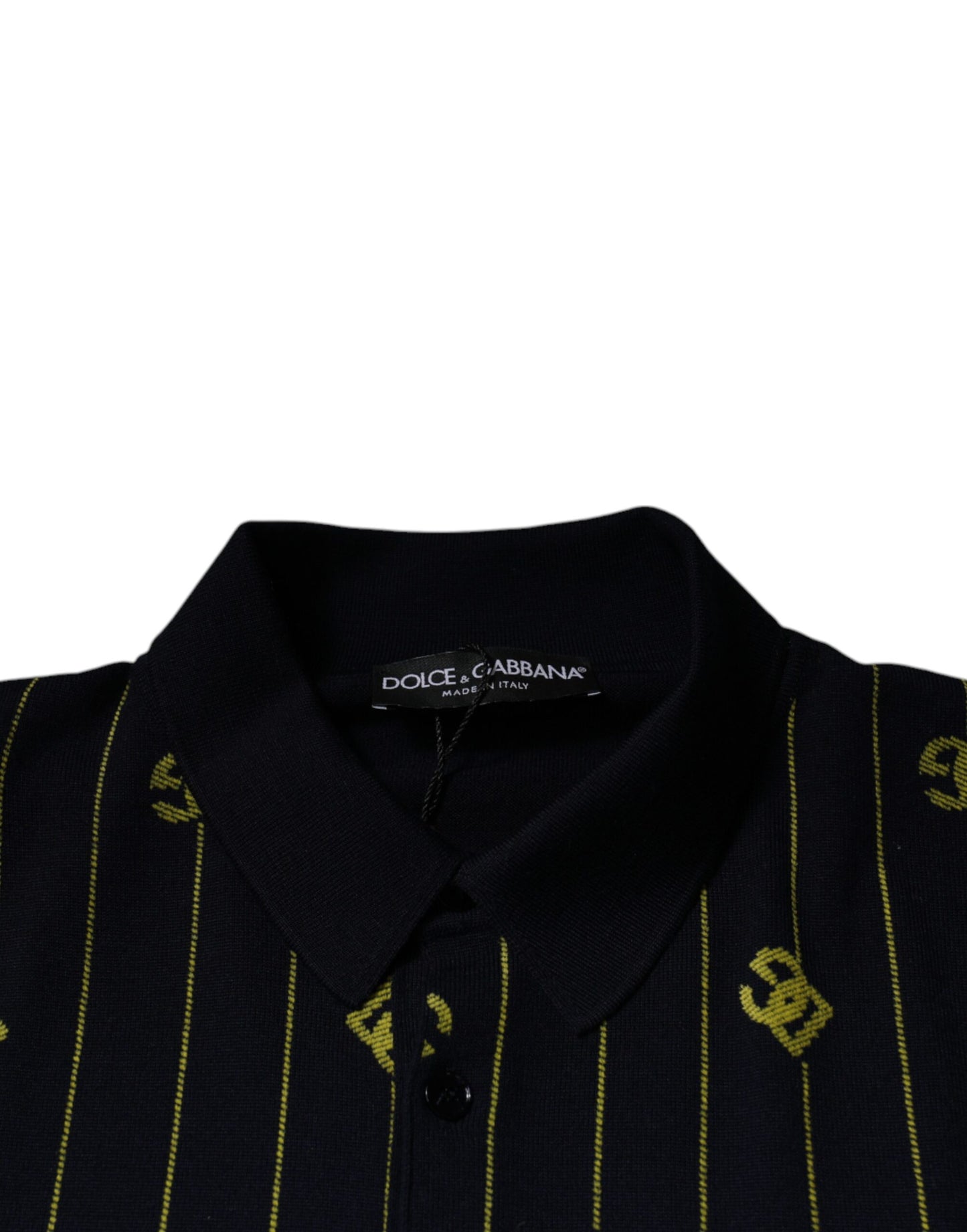 Чорний светр-пуловер з монограмою Dolce &amp; Gabbana