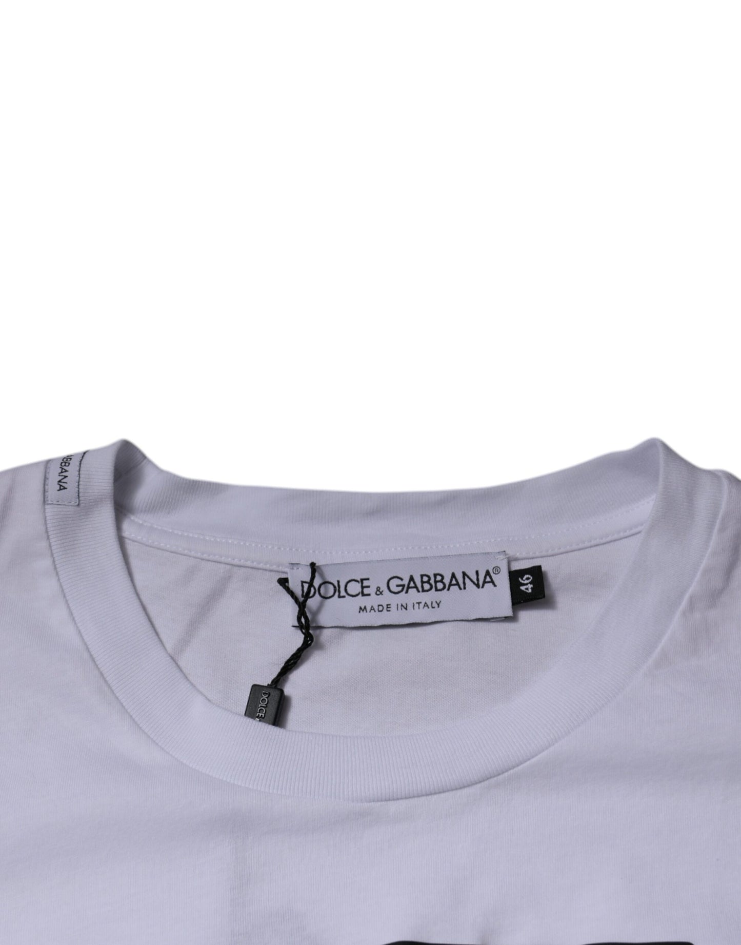 Бавовняна футболка з круглим вирізом із логотипом Dolce &amp; Gabbana