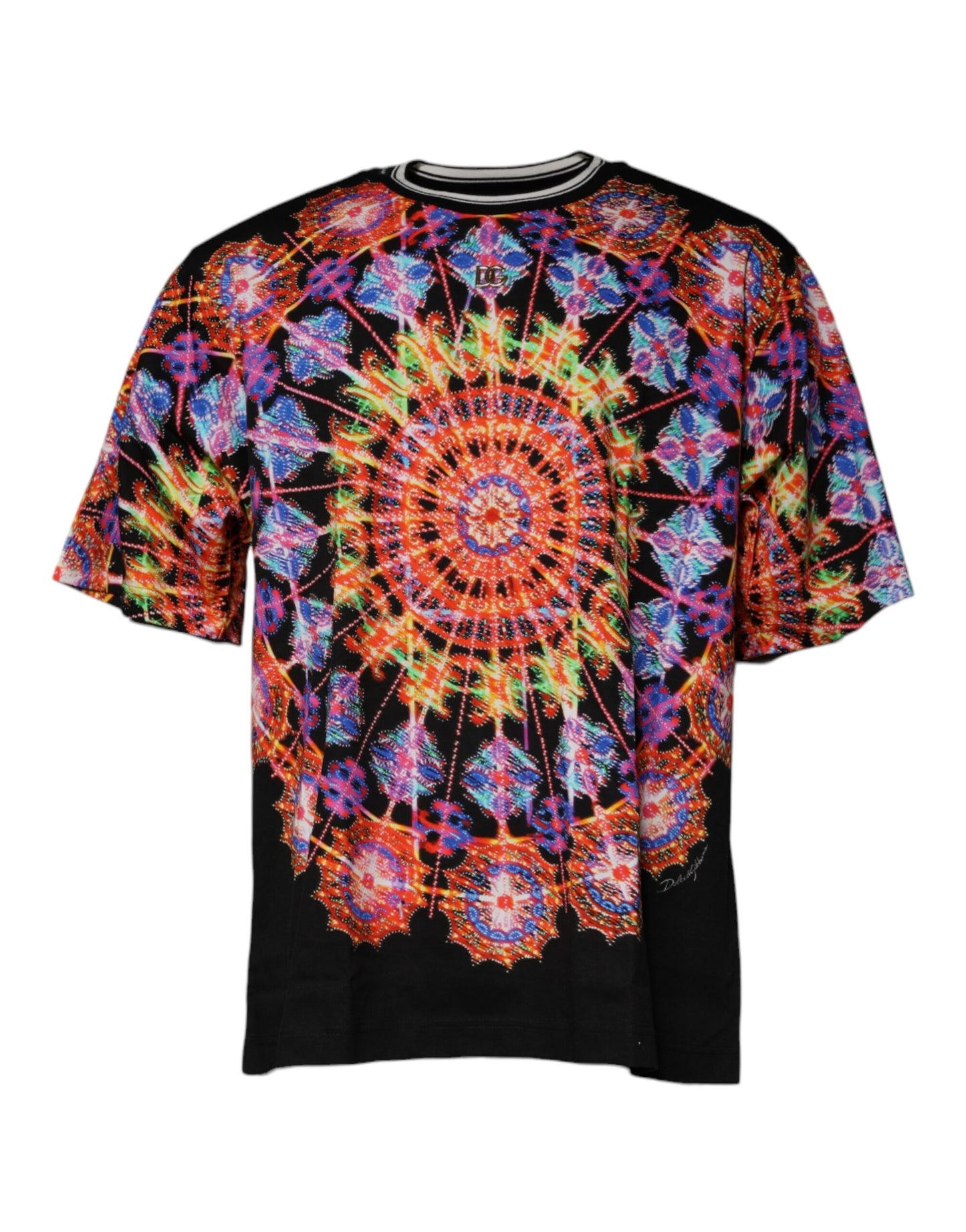 Чоловіча футболка Dolce &amp; Gabbana Multicolor Kaleidoscope з короткими рукавами