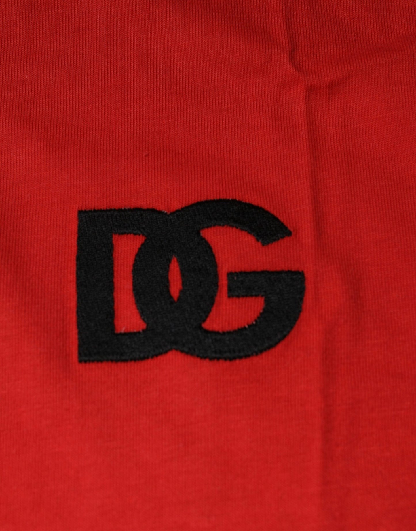Бавовняна футболка з круглим вирізом із логотипом Dolce &amp; Gabbana Red DG