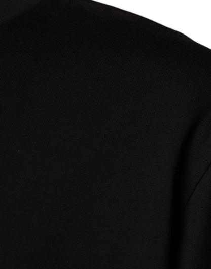 Чорна футболка з круглим вирізом і короткими рукавами Dolce &amp; Gabbana