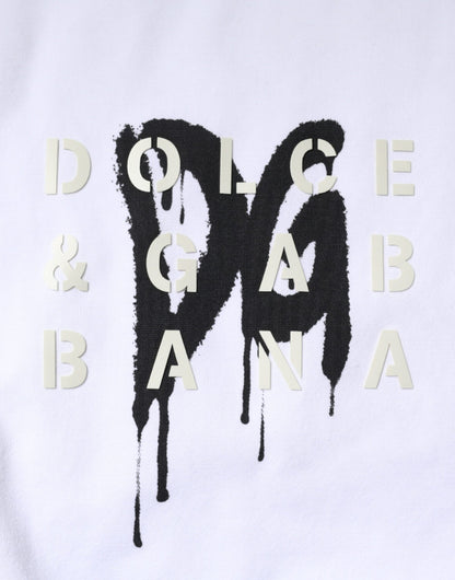 Бавовняна футболка з круглим вирізом із логотипом Dolce &amp; Gabbana
