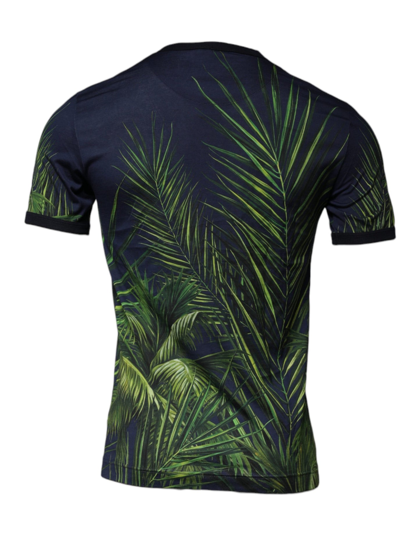 Футболка Dolce &amp; Gabbana з круглим вирізом і коротким рукавом із принтом Blue Tree