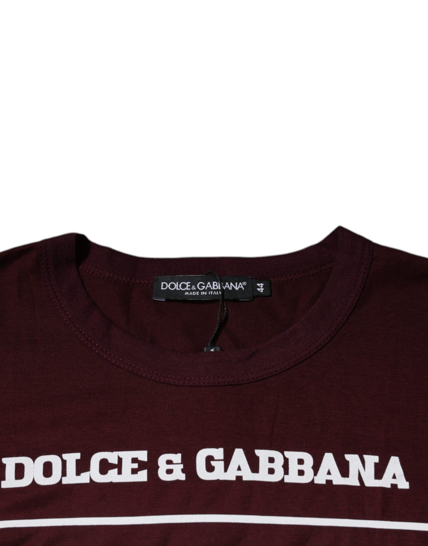 Футболка Dolce &amp; Gabbana Dark Red D&amp;G King Of Love з круглим вирізом