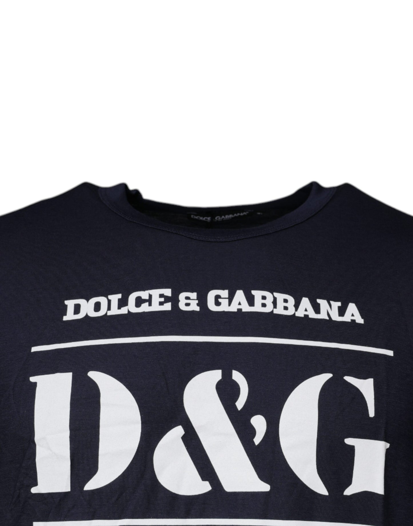 Бавовняна футболка з круглим вирізом Dolce &amp; Gabbana Blue D&amp;G King Of Love