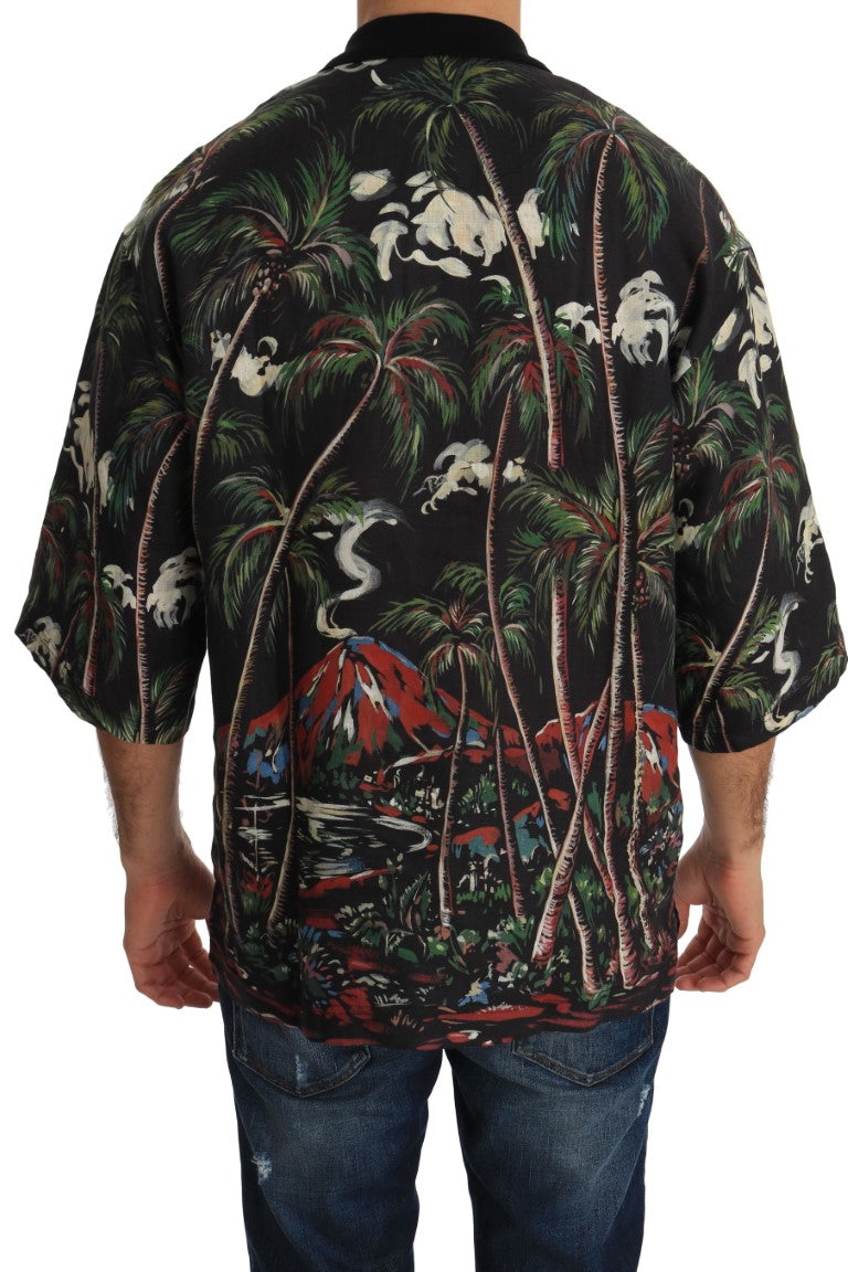 Футболка-поло Dolce &amp; Gabbana Sicilian Volcano Motive