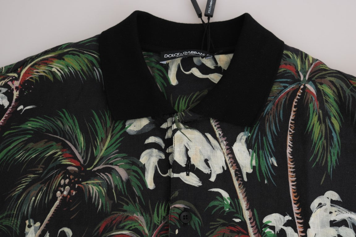 Футболка-поло Dolce &amp; Gabbana Sicilian Volcano Motive