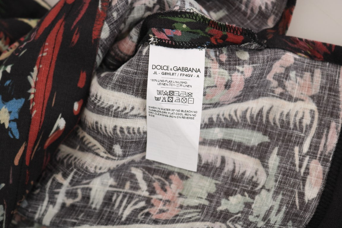 Футболка-поло Dolce &amp; Gabbana Sicilian Volcano Motive