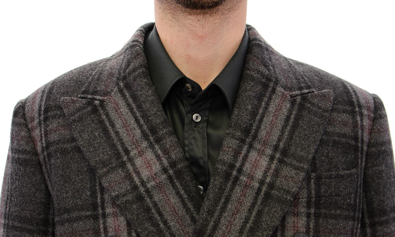 Пальто Dolce &amp; Gabbana Sicilia із суміші вовни в клітку