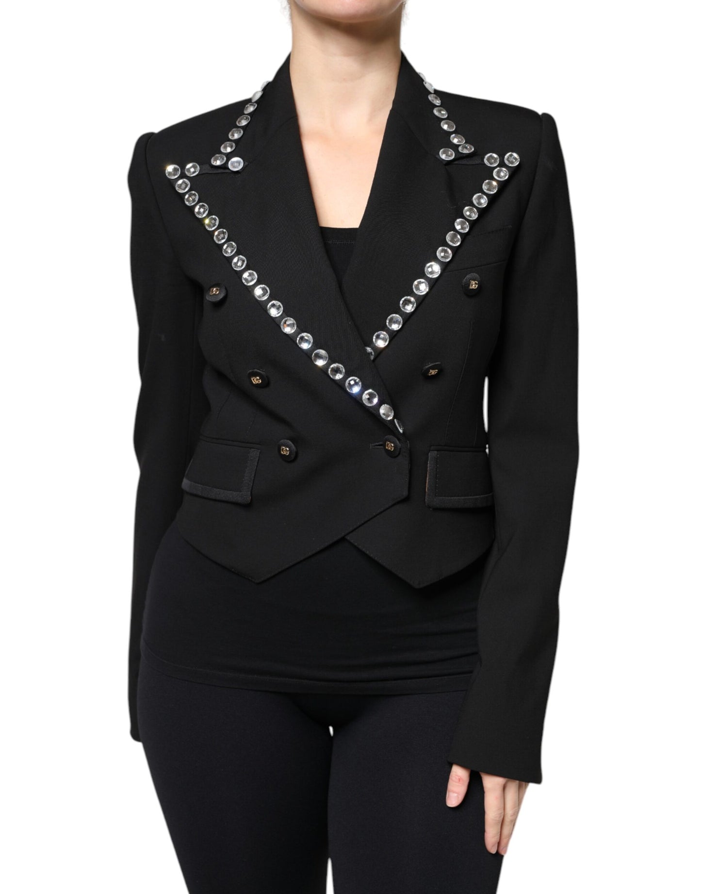 Двобортний піджак Dolce &amp; Gabbana Black Crystal