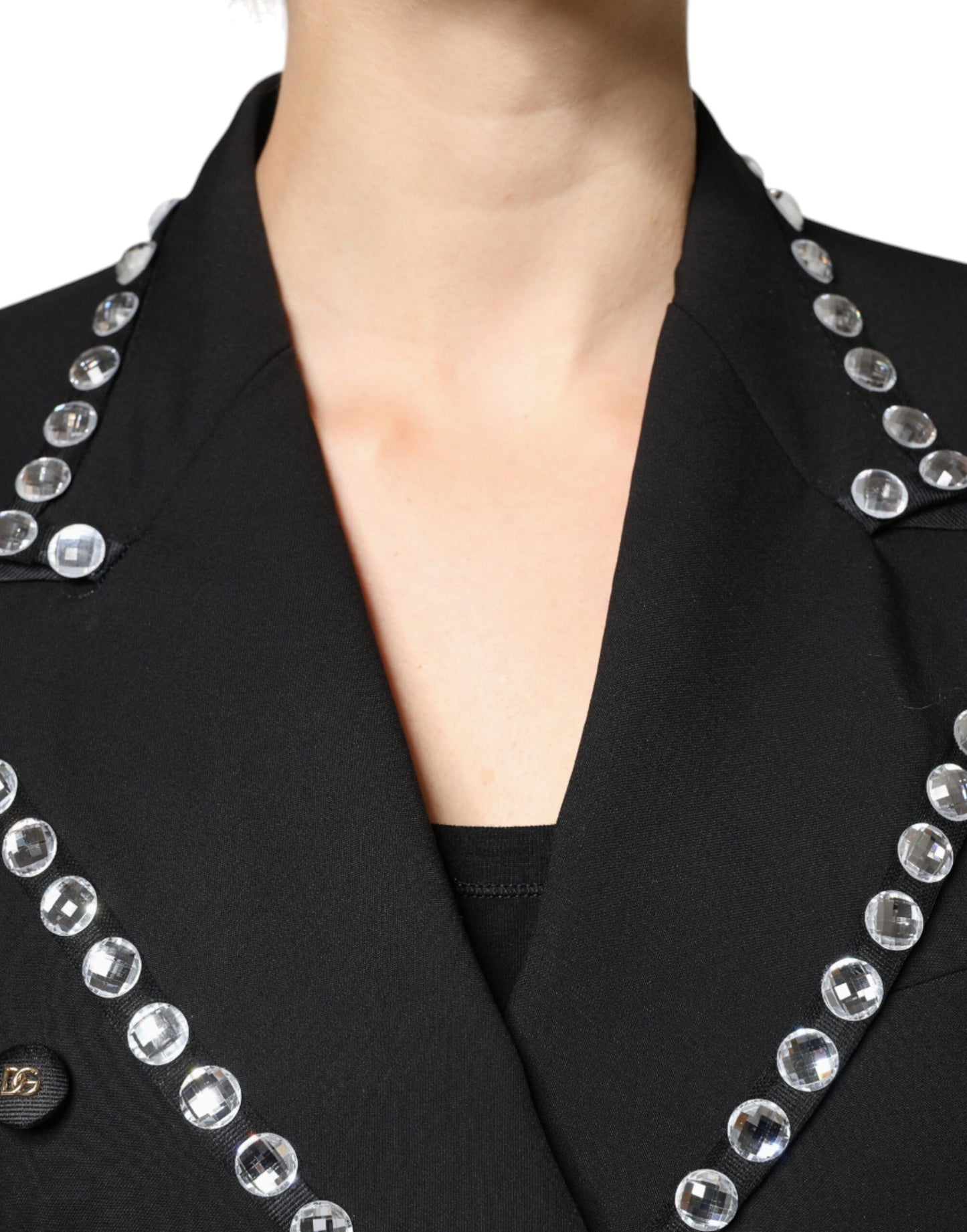 Двобортний піджак Dolce &amp; Gabbana Black Crystal