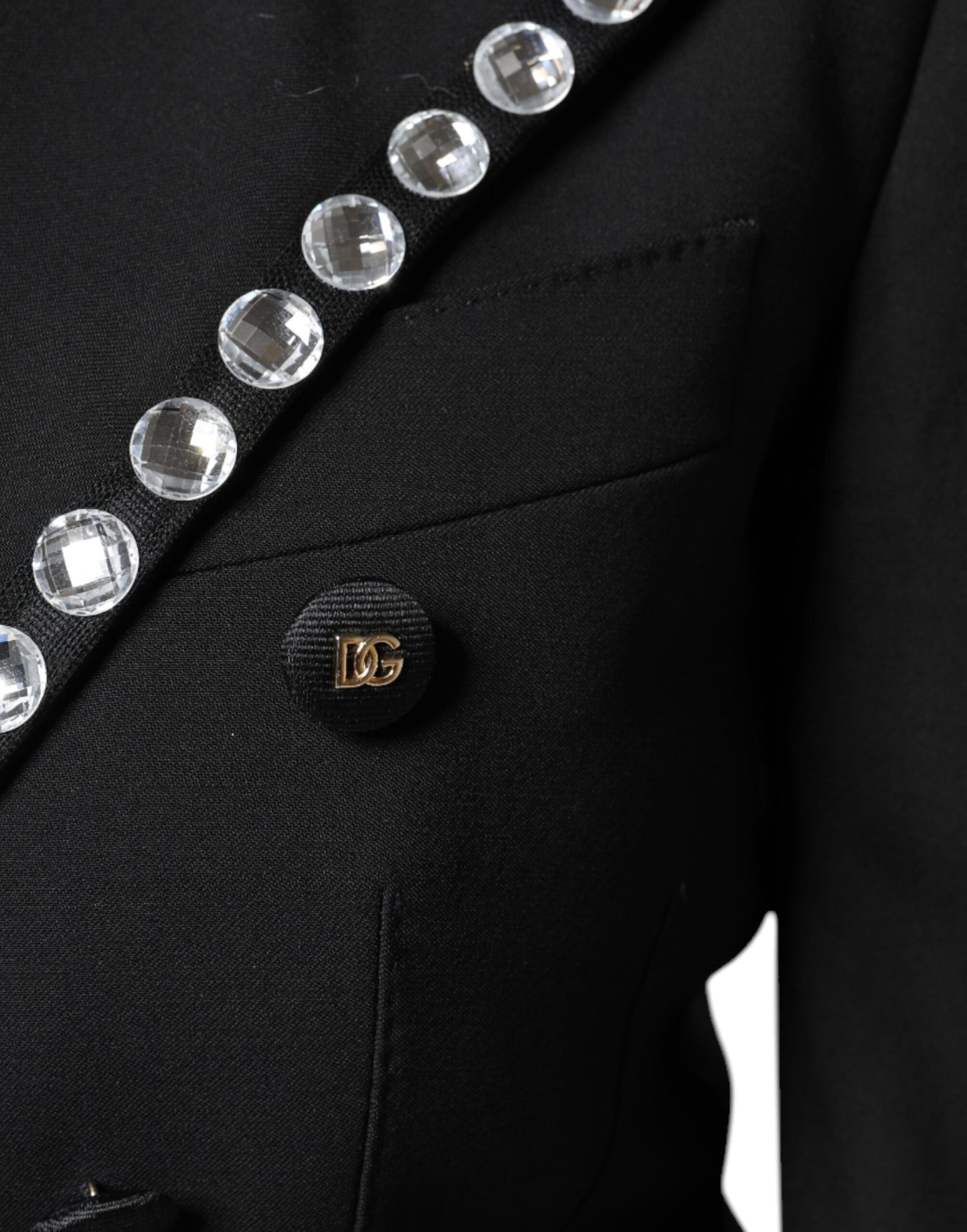 Двобортний піджак Dolce &amp; Gabbana Black Crystal