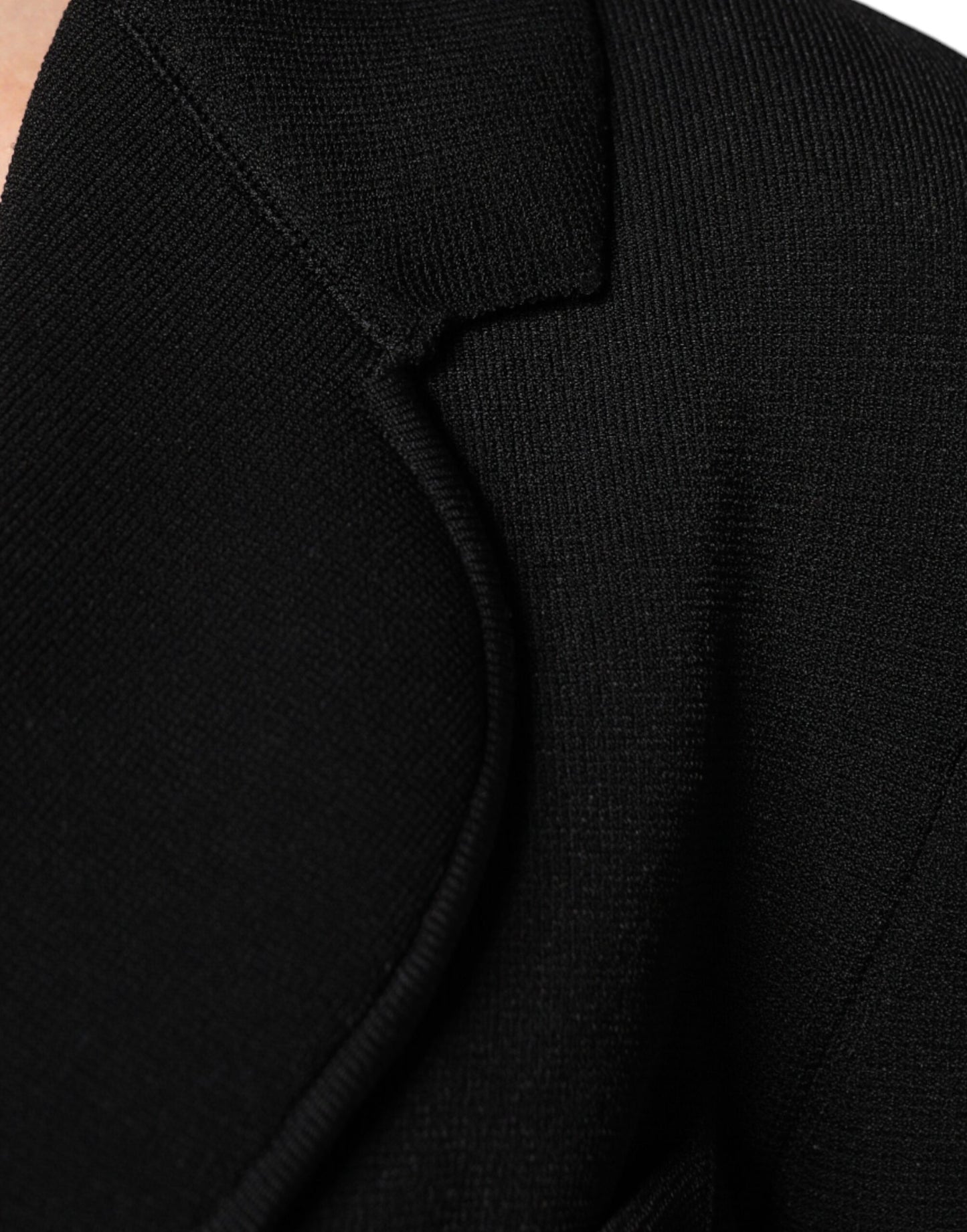 Чорний однобортний піджак з віскози Dolce &amp; Gabbana
