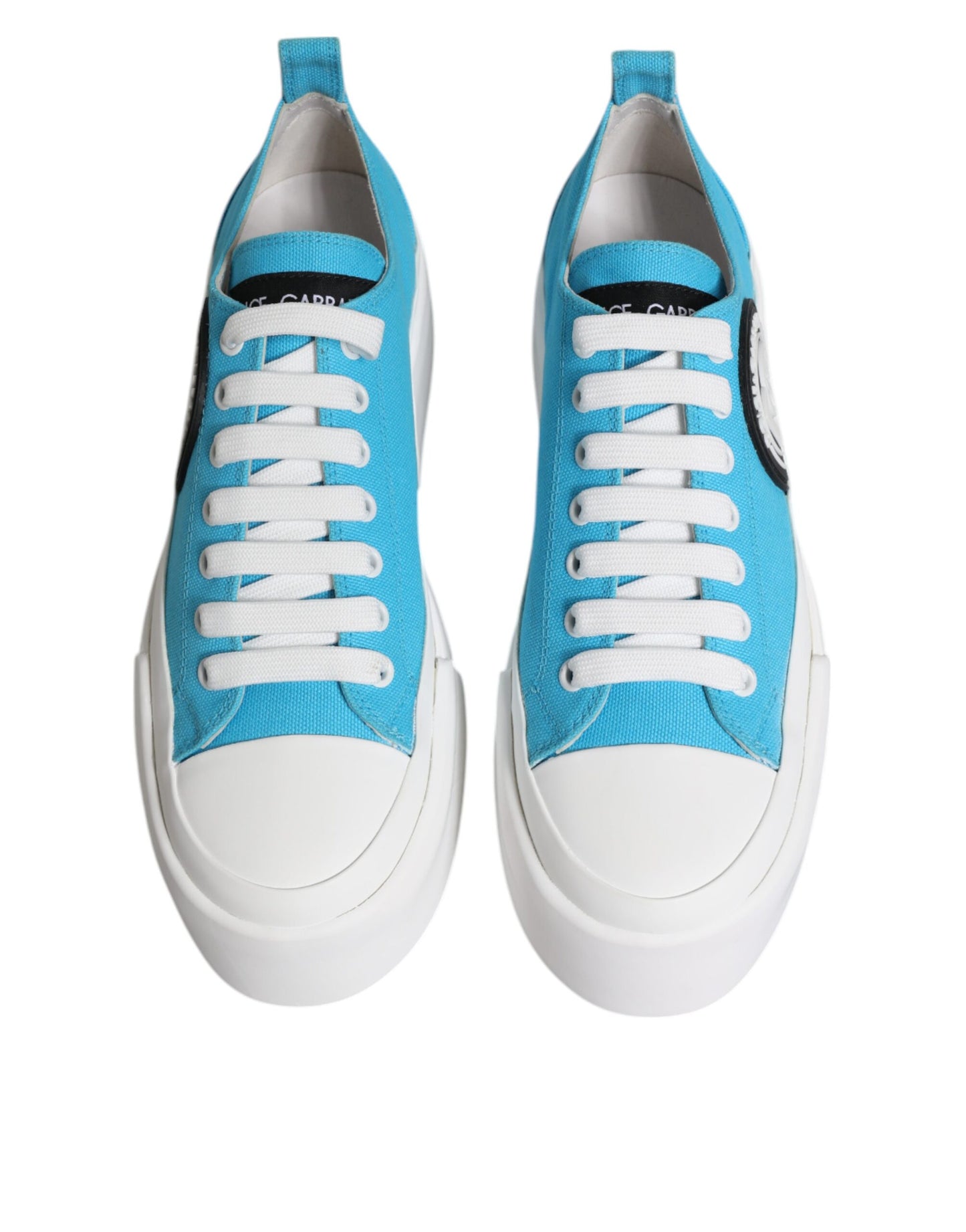 Низькі кросівки Dolce &amp; Gabbana Blue White Canvas Logo