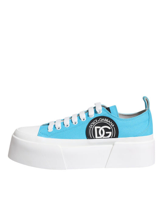 Низькі кросівки Dolce &amp; Gabbana Blue White Canvas Logo